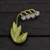 1/5Pcs Wedding Holiday Party Couple Gift Luxury Beautiful Fringe Tulip Flower Design Brooch For Men And Women Jewelry Accessory