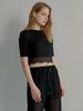 Muse By Rose Zoe Lace Crop Top (Black)
