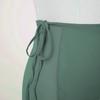 Ladies Solid Color Chiffon Skirt Wrap Style Lace Up Miniskirt Dance Training Wear Versatile Practice Skirt