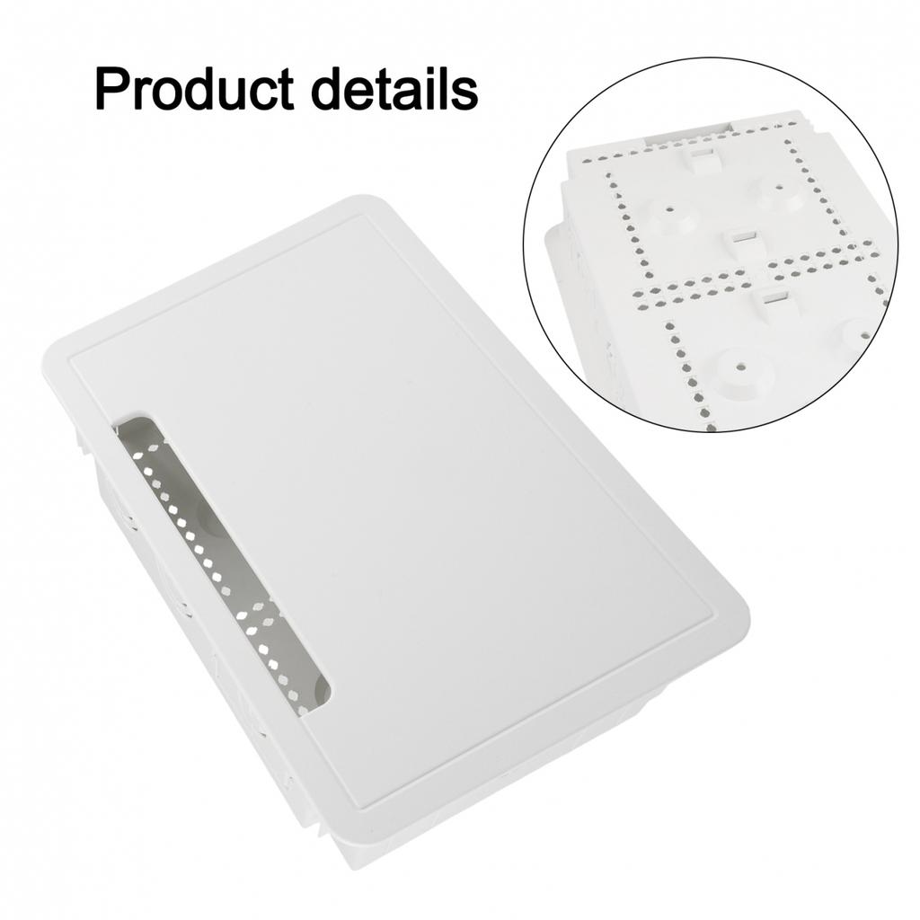 Recessed TV Outlet Box with Cable Management for Home Entertainment Systems