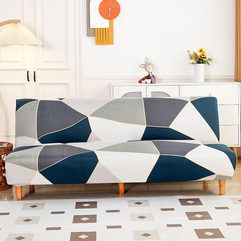 Spandex Sofa Bed Cover Without Armrest Folding Sofa Cover Elastic Couch Cover Sofa Slipcovers for Living Room Modern Home Decor