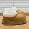 Winter Damenstiefel Plüsch Warm Dicke Sohle Stiefel Atmungsaktiv Weich Rutschfest Baumwollpantoffeln