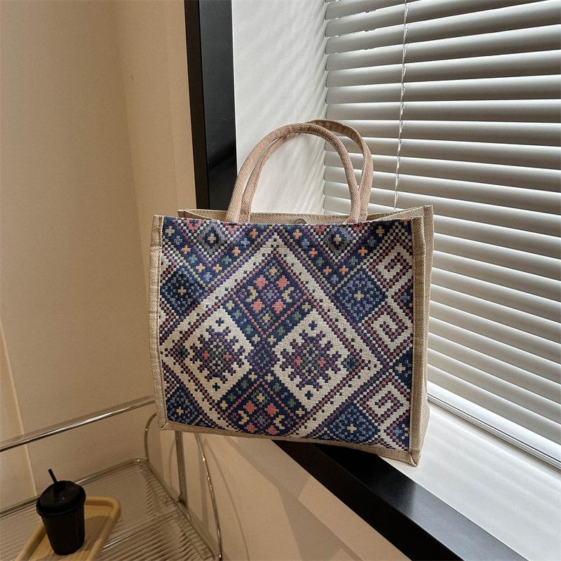 

Сумка большой вместимости 2025 новая студенческая рабочая сумка-тоут модная простая сумка на плечо женская синий