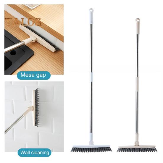 Floor Brush Ergonomic Design Heavy-Duty Long Handle Floor Scrubber with V-Shaped Brush Head Multi-Purpose Cleaner
