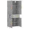 Highboard Concrete Grey 69.5 x 34 x 180 cm Particleboard