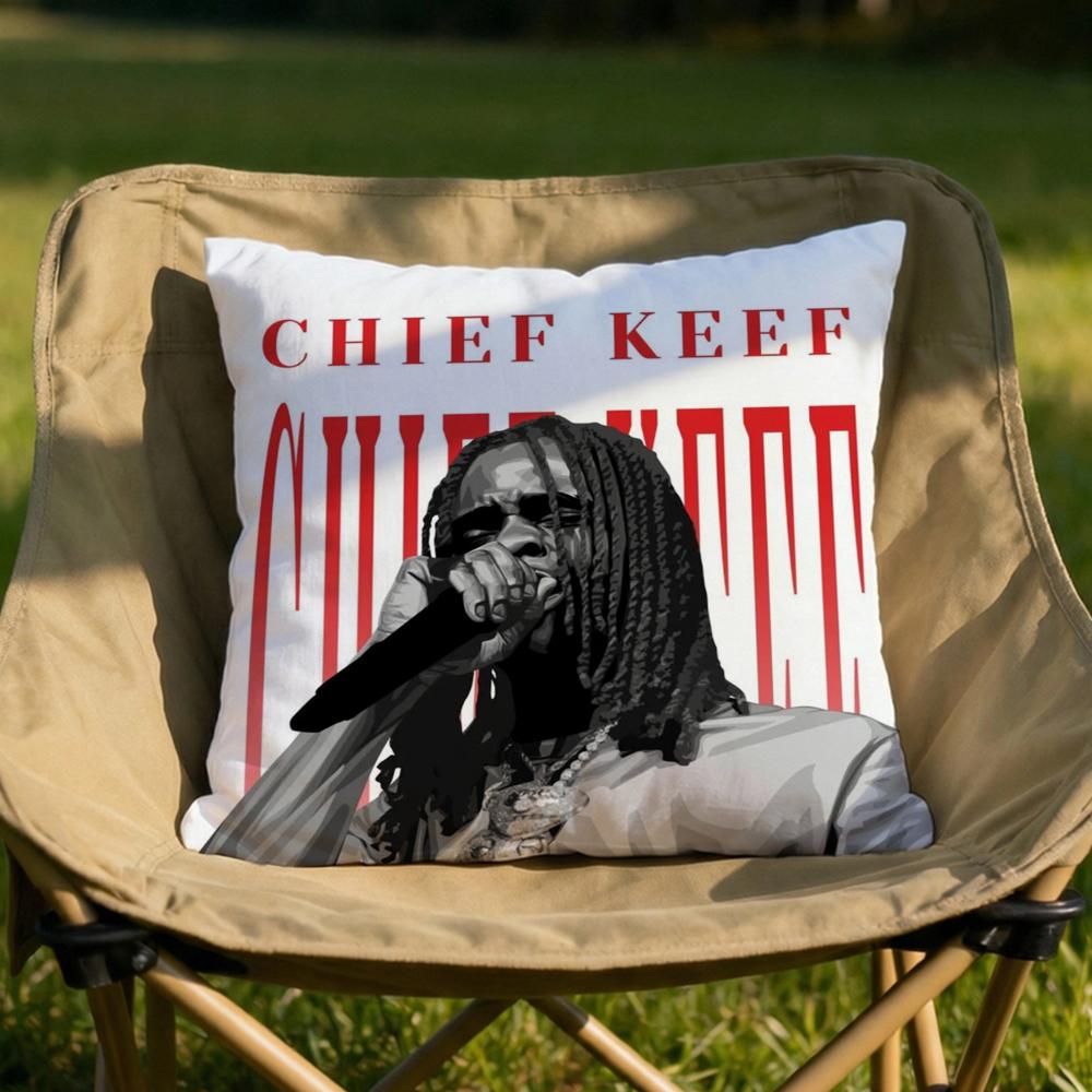 Rapper CChief KKeef Cushion Cover Soft Reversible Durable Pillow Cover MultiScene Use for Home Car Daily Comfort