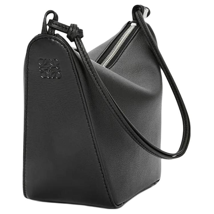 Loewe Mini Hammock Hobo bag Black Women Shoulder_bags A538G13X01-1100