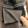 High-quality, Soft-touch, Easy-care Rayon Modified Herringbone Point Double-sided Muffler