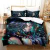 3D Genshin Impact Xiao Anime Bedding Set Duvet Cover Bed Set Quilt Cover Pillowcase Comforter King Queen Size Boys Adult Bedding