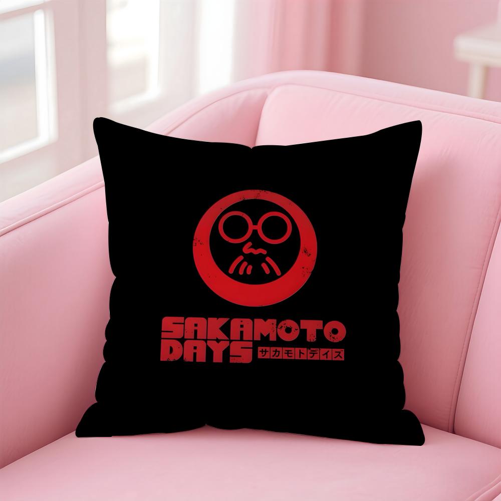 Anime Funny SSakamoto DDays Cushion Cover Pillow Case Soft Skin Friendly Fabric Comfort Concealed Zipper
