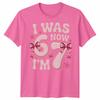 T-shirt Unisex per Ragazza di 6 7 Anni Sette Anni Ero 6 Ora Ho 7 Meme