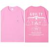 Guilty Letter Justice Scale Back Printed Tshirt Unisex Dark Gothic Graphic Tee Streetwear Cotton Oversized Unisex Short Sleeve