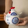 Creative Rooster Ceramic Spice Jar, Large Capacity Seasoning Container, Kitchen Storage & Pepper Holder