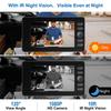 M10s Video Doorbell with Camera 2-Way Audio Wireless Door Bell 4.3inch Screen for Home Office
