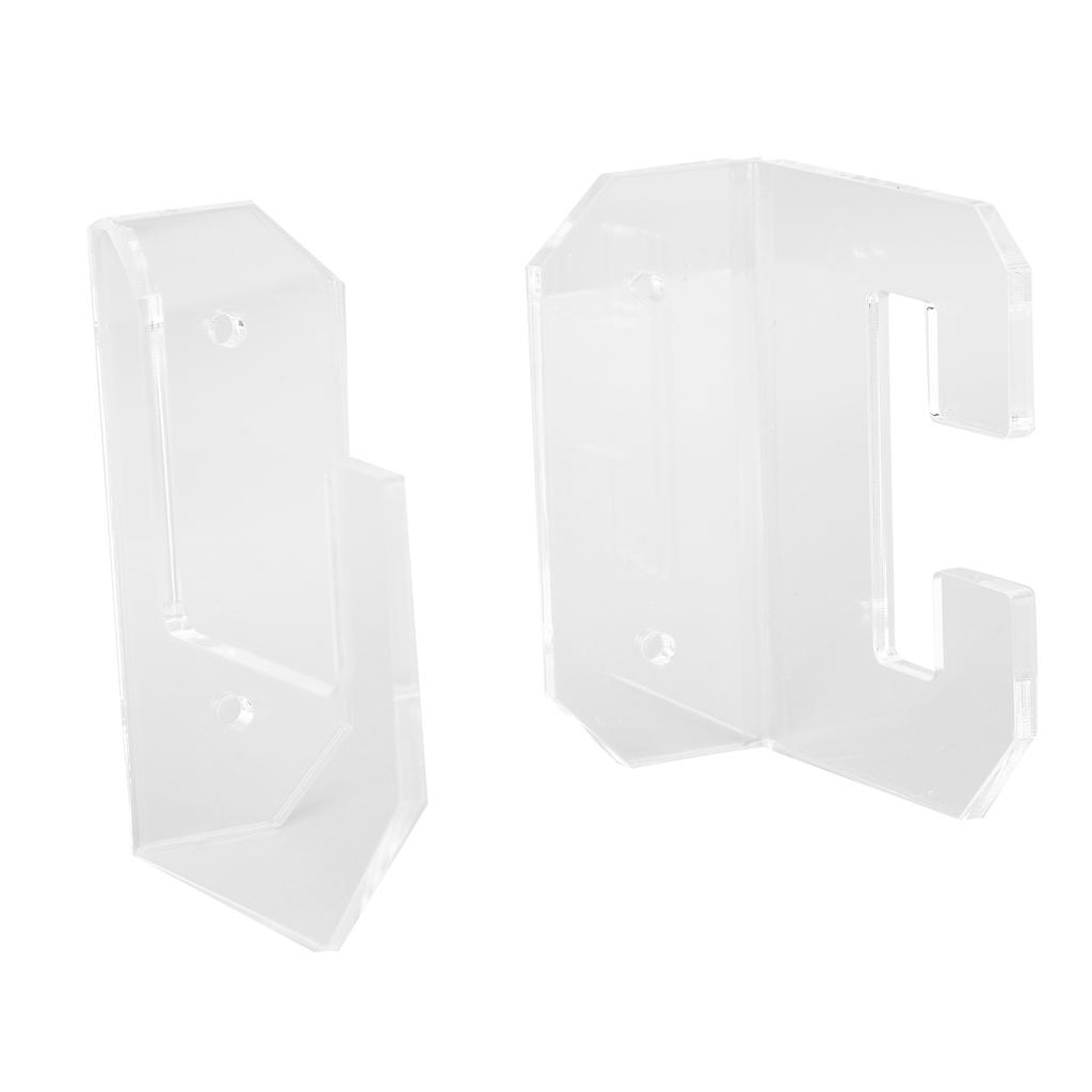 Samurai Sword Holder Horizontal Wall Mount Acrylic Sword Rack Flat Blade Display Stand with Screws