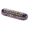 Women Car Temporary Parking Card Car Bling Kit Glittering Hidden Telephone Number Plate Auto Park Stop Card Accessories