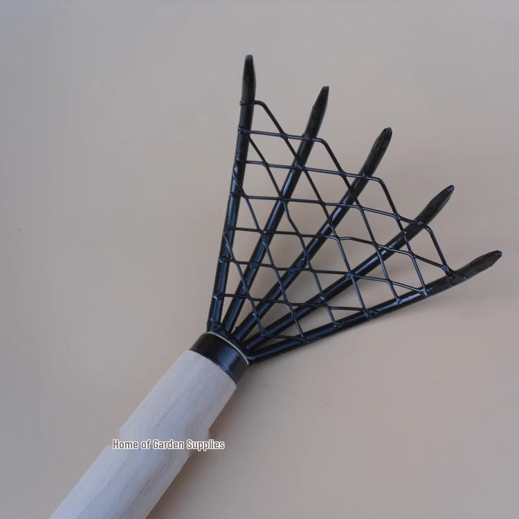 Five-Claw Rake for Leaves, Gardening, and Beach Use