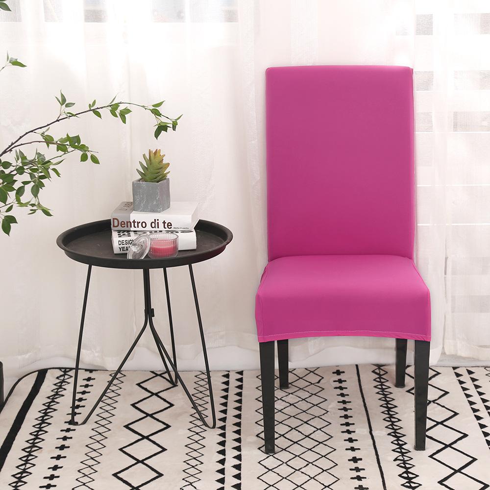 Cross-border Hot Sale Chair Cover Universal Elastic Chair Cover Home Chair Cover Half Cut Solid Colour Chair Cover Hotel Chair Cover Cover Cover