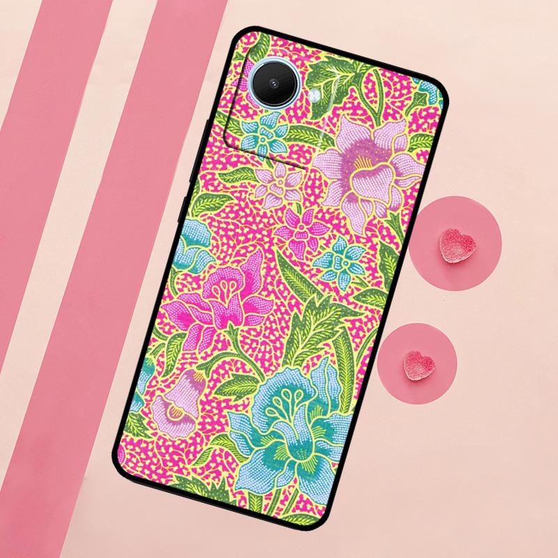 Batik Pattern For Realme 15 Pro 10 11 12 13 14 Pro Plus GT7 C67 C65 C63 C61 C55 C53 C51 C35 C71 C75 Case