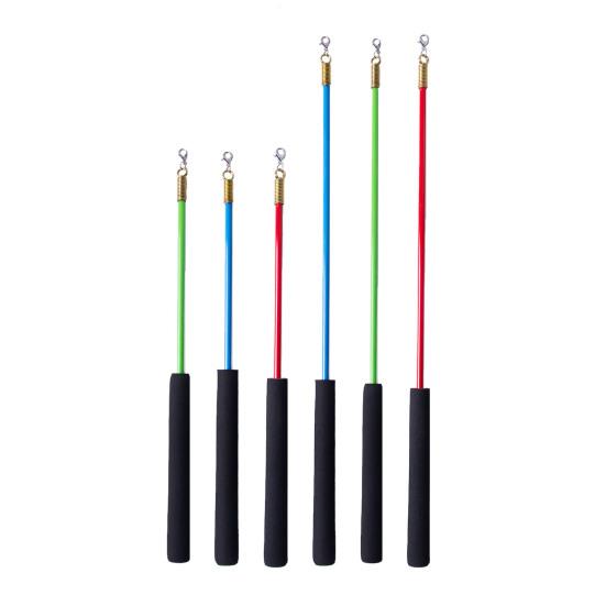 Interactive Cat Wand Toy with Long Handle Indoor Kittens Teaser Stick Small Medium Large Cats Play Exercise Boredom Toy