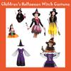 Magical Baby Girl Gown Halloween Cosplay Witch Costume For Teens With Puff Sleeves