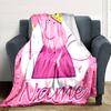 Customiz Name Personality Peppa Pig  Blanket Soft &Warm Sofa Office Bed Travel Lunch Break Blanket, Gift Suitable All Seasons