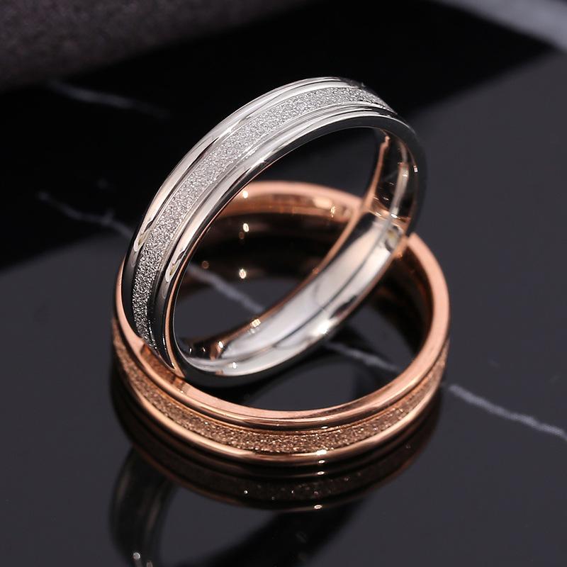 European and American Fashionable and Simple Titanium Steel Internal Pressure Ring Cold Style Tempered