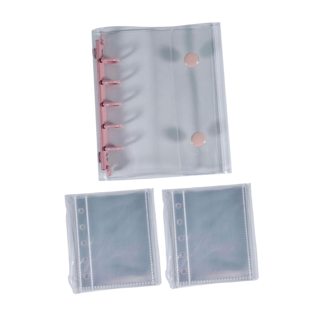 Binder Notebook Covers 5 Holes Gift Clear for Valentines Birthday
