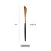 1 Pcs Matte Black Gold Dinnerware Stainless Steel Cutlery Home Dessert Fork Spoon Knife Dinner Silverware Flatware