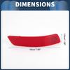 Bumper Reflector Rear Right 7.09"x1.50" Bumper Reflector Side Marker No.81910-30040 for Lexus ES300h 2013-2018 Plastic Red Durable