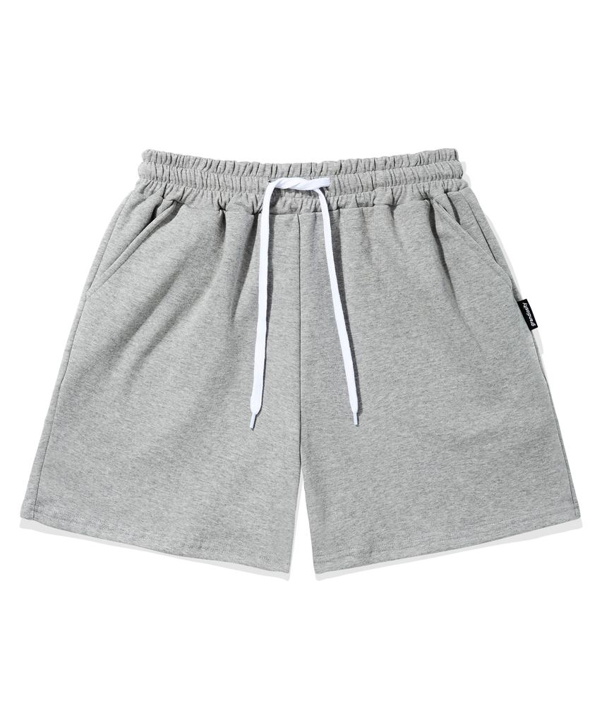 GRANDIOSITY Loose Fit Training Elastic Waist Shorts (Gray)