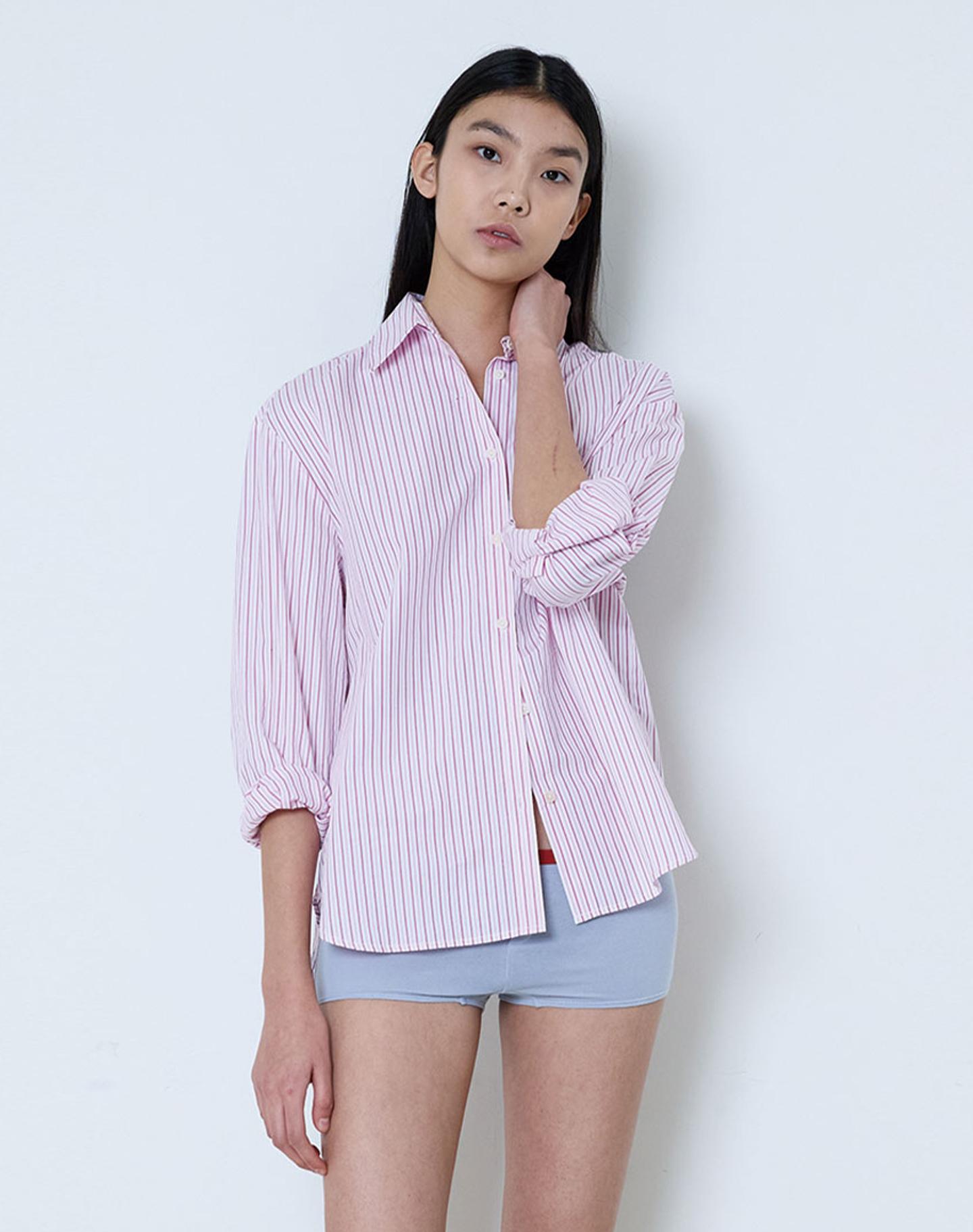 Henit Striped Shirt (Pink)