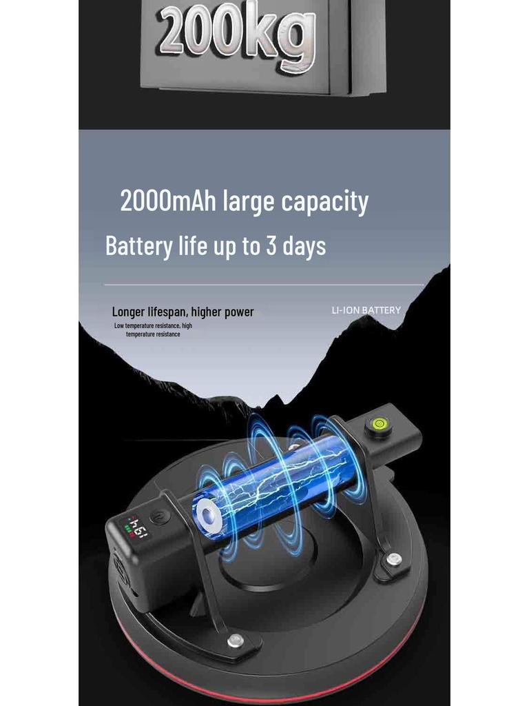 Elektrischer Glassaugnapf – Stark haftendes Werkzeug zum Heben von Fliesen und Glas