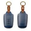 Genuine Leather Key Cover for Toyota Sienna Alphard Highlander Camry Previa Key Fob Protector
