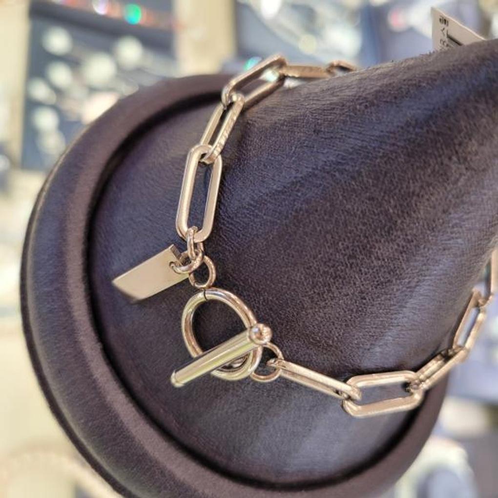 Atria Surgical Steel Tiba Square Stick Chain B for Women and Men HNFBASC0014