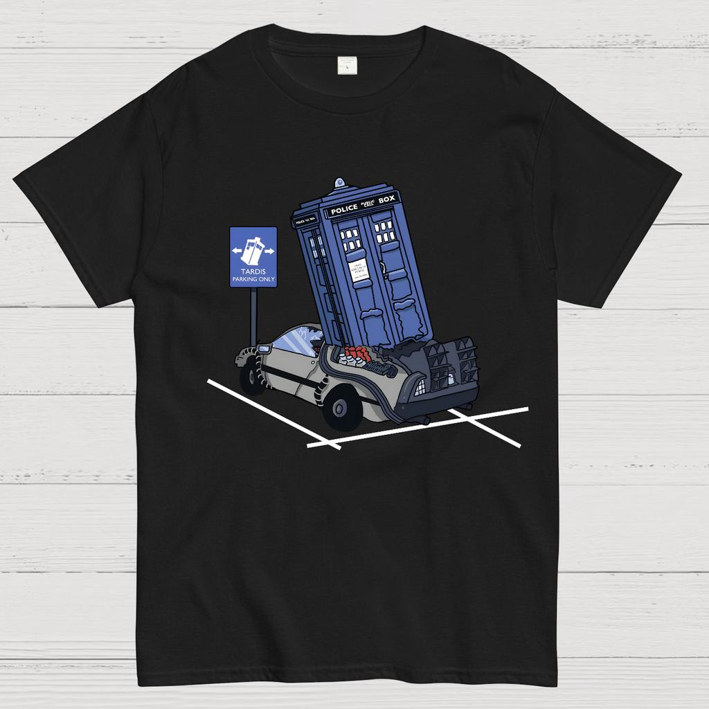 Doctor Who Tardis Parking Only Cotton Summer Casual Cool Loose T-Shirt