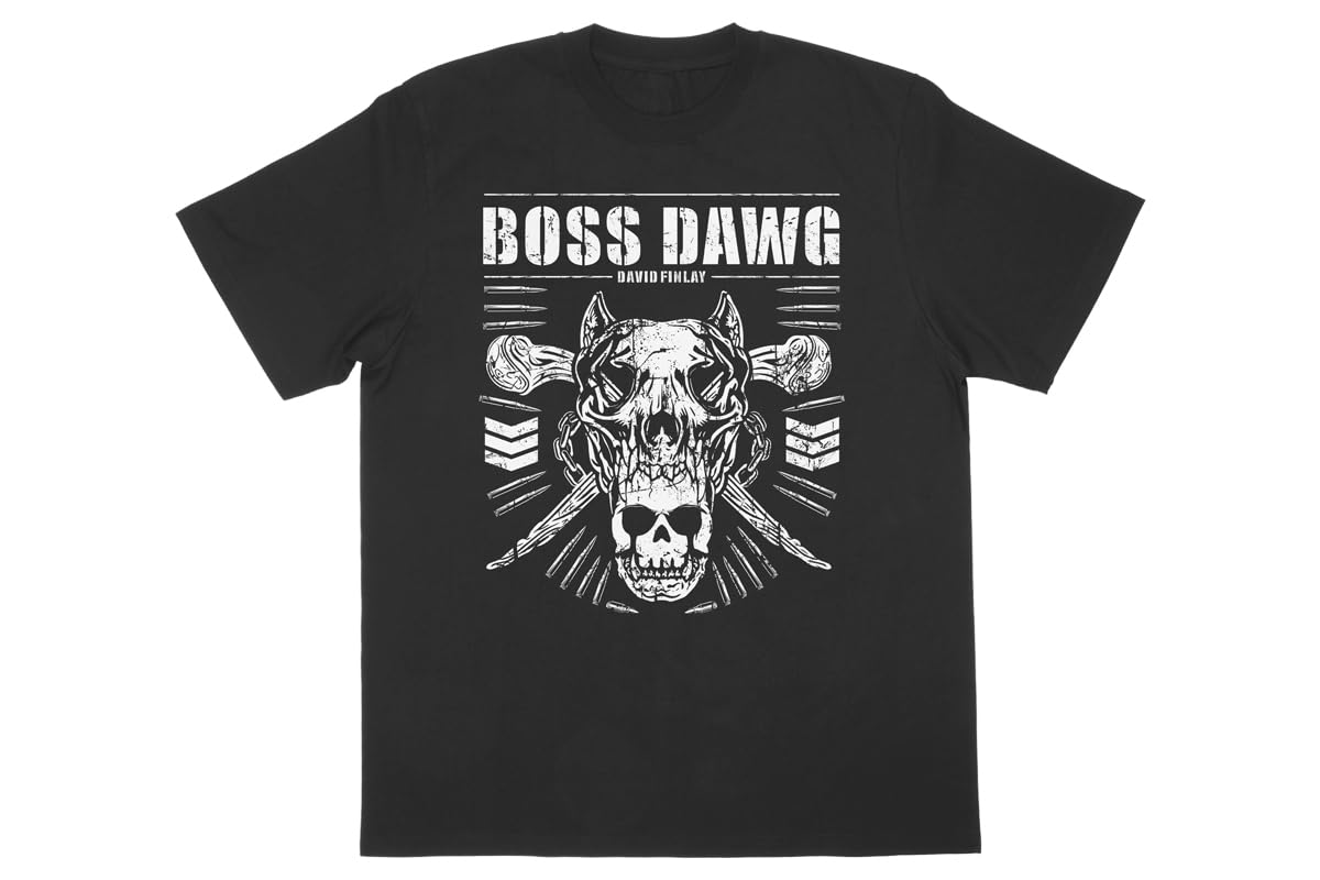 

New Japan David Finlay BOSS DAWG Black XL 5983102583 Pro-Wrestling T-shirt чёрный