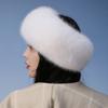 Thick Winter Hat Imitation Fox Fur Wide Headwrap Fashion Elastic Ski Hats  Winter