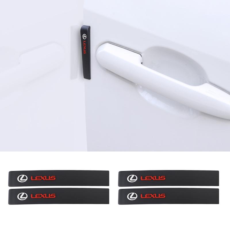 6Pcs Car Anticollision Rubber Strip Door Anti Scratch Stickers For Lexus RX300 IS200 IS250 ES350 Ct200h UX250h NX300h RX350 LS