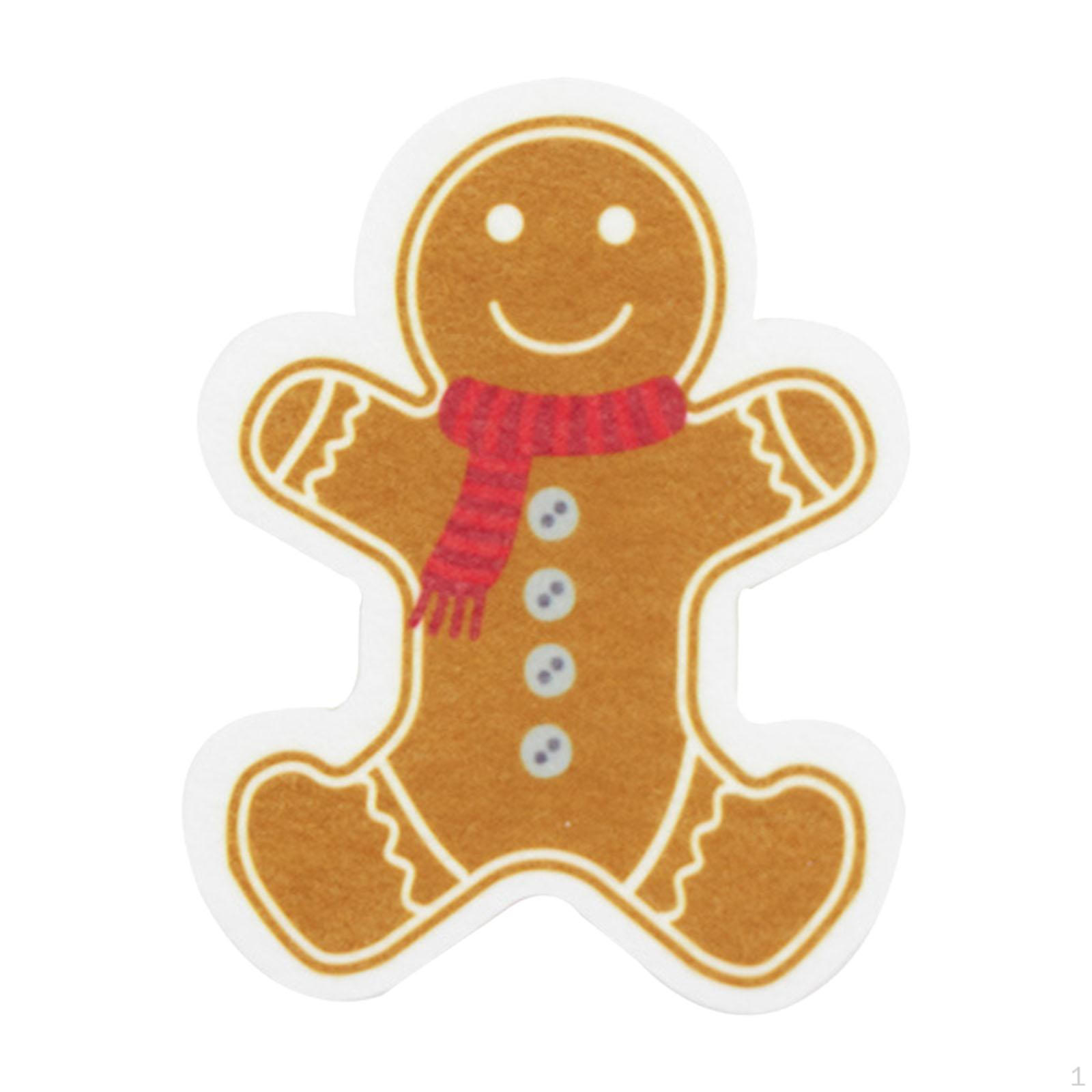 

Мультяшный дизайн кухонное полотенце для рождественской уборки многоцелевой губки с антипригарным покрытием кастрюль Gingerbread man