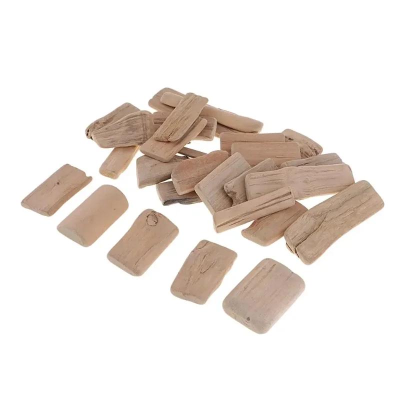 Top Quality Natural Wood Blocks Unfinished Wooden Squares for Crafts Aquarium Decor Home Decor Art Projects Wedding Vase Filler