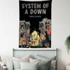System of a Down Band Tapestry Rock Music Themed for Bedroom Living Room Decorative Stylish Durable High Quality for Music Fans