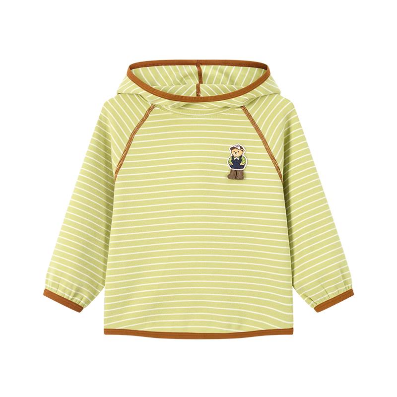 Teenie Weenie Kids Striped Hooded Long-Sleeve T-Shirt