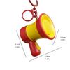 Loudspeaker Music Trumpet Key Chain Recording Handheld Speakers Toy  Bag Pendant