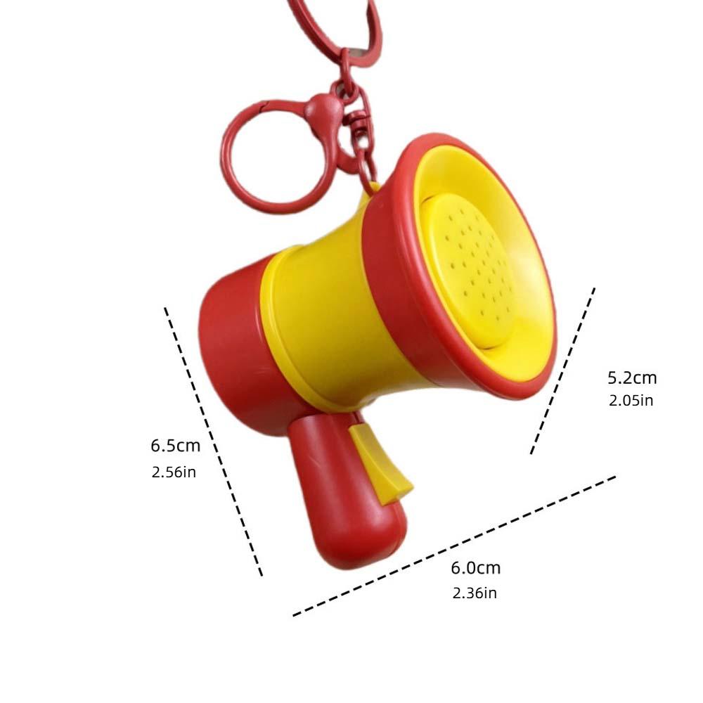 Loudspeaker Music Trumpet Key Chain Recording Handheld Speakers Toy Bag Pendant
