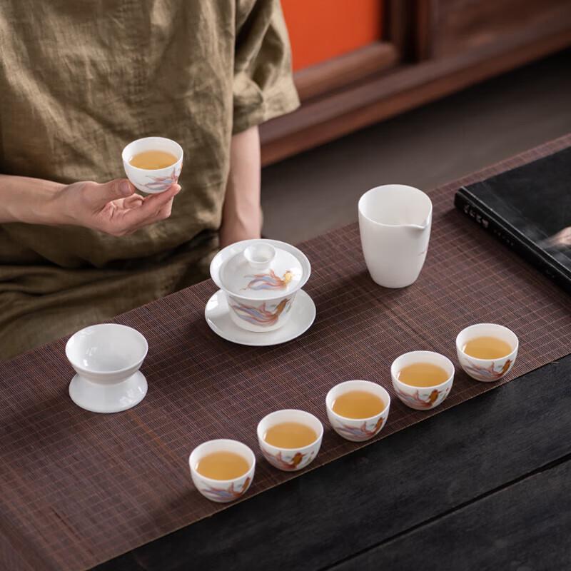 Jinyumantang Dehua Luxury Ceramic Kung Fu Tea Set