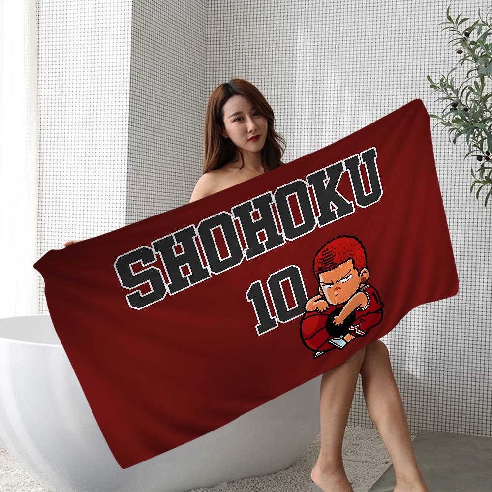 Basketball Anime S-Slum D-Dunk Beach Towel Colorful Bath Towels For Girl Microfiber Quick Dry Sand Beach Yoga Gym Pool