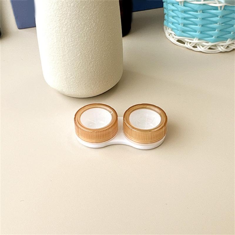 Double Layer Contact Lenses Storage Box With Secure Seal Lightweight ABS Storage Box For Outdoor Travel