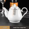 Luxury Wear-Resistant Gold Rim Bone China Dinnerware Set for Hotels and Restaurants - Includes Bowls, Plates, Spoons, Cups, and Chopsticks