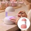 Type-C Charging Mini UV LED Nail Lamp Mushroom Shape Manicure Lamp Nail Art Tools  Nail Art Tools